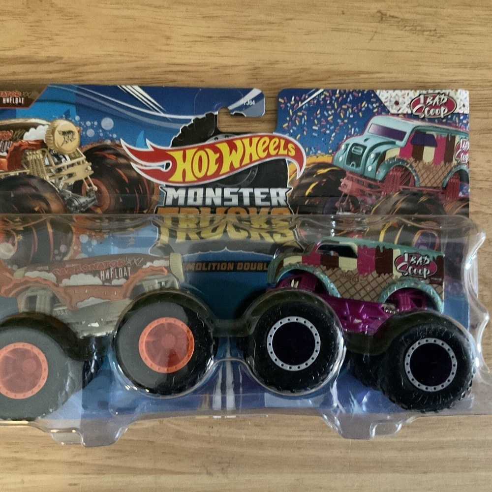 Mattel Hot Wheels Monster Trucks, Carbonator XXL HWFloat And I Bad‎ Scoop